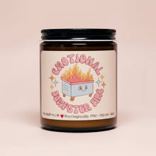 Load image into Gallery viewer, Emotional DumpsterFire | Therapy Humor | Dark Humor Gift | Funny Organic Candle | Supportive Gift