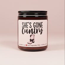 Load image into Gallery viewer, She’s Gone Cuntry | Breakup Gift | Support Candle | Funny Candle Gift |
