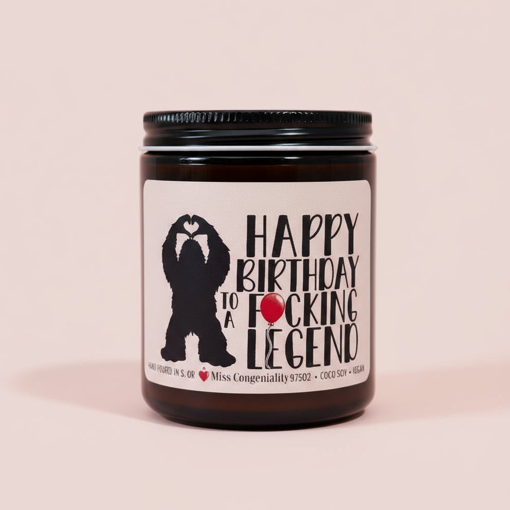 Happy Birthday to a F*cking Legend | Funny Birthday Candle | Birthday Gift | Birthday Gift For Friend